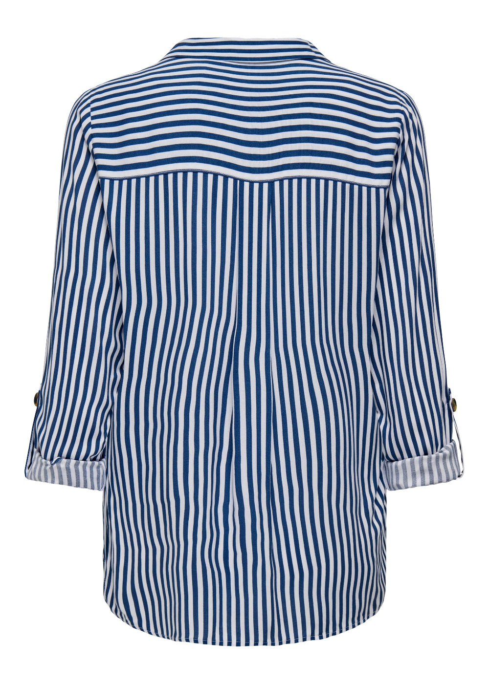 ONLY - Camicia Righe Taschini - BLU