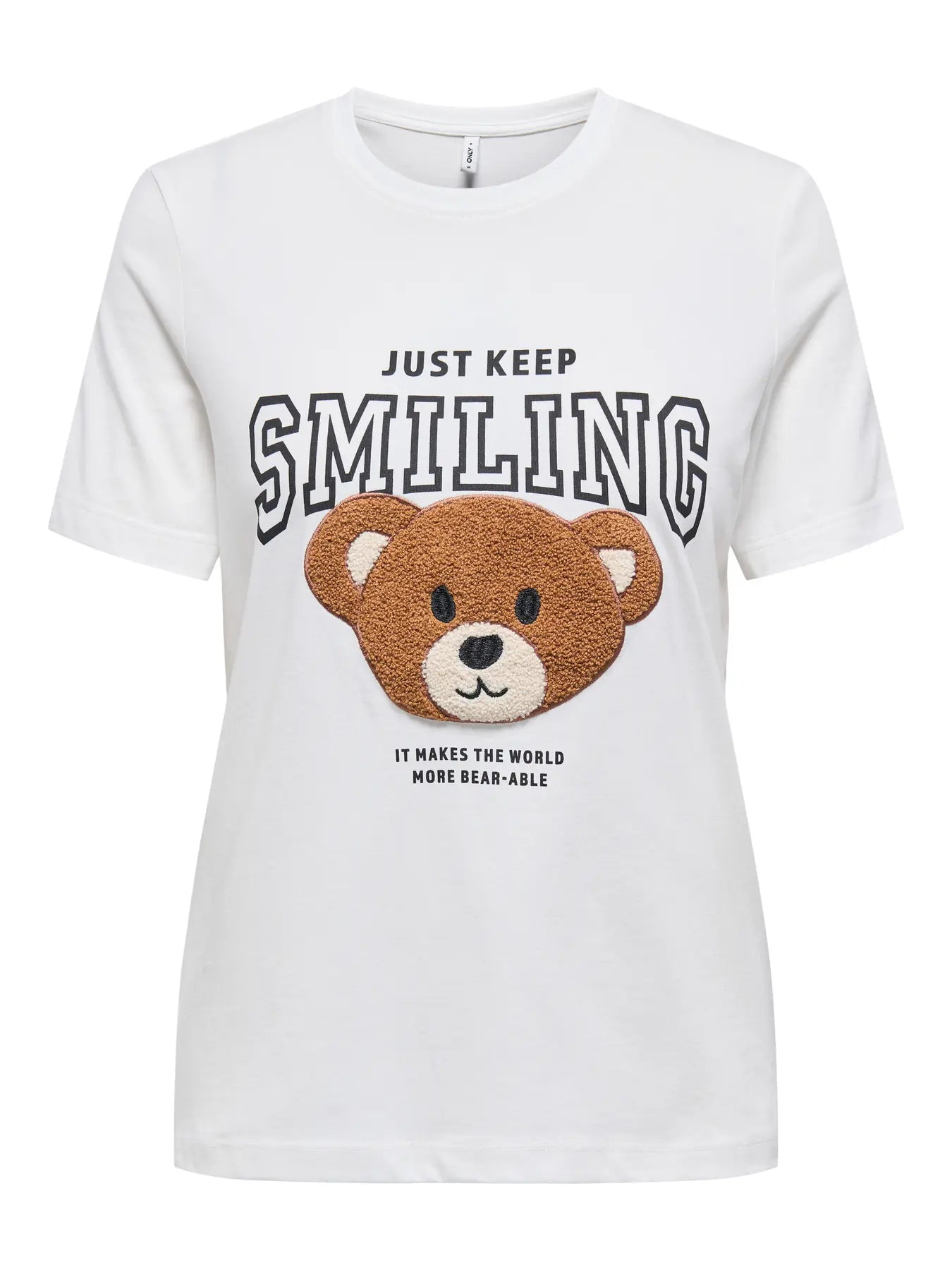 ONLY - T-Shirt Orsetto - BIANCO