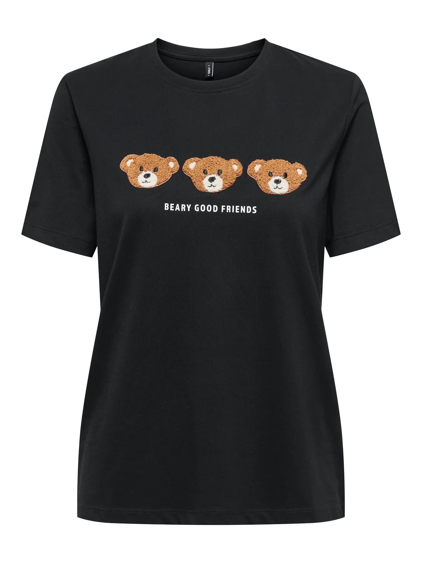 ONLY - T-Shirt 3 Orsi - NERO
