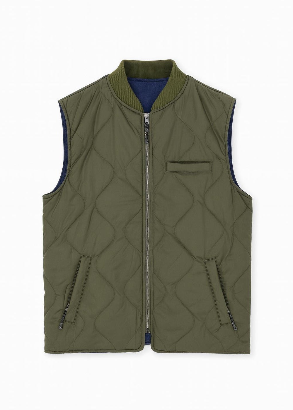 kerso - gilet reversibile - verde militare